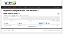wbTeamPro Client Default File List View