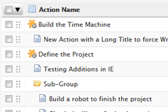 wbTeamPro Actions Tree