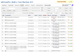 wbTeamPro Project Timelog List